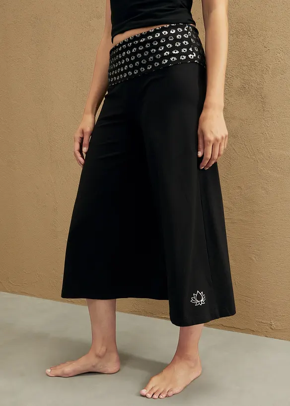 Loungewear Shirt-Hose mit Bequembund, wadenlang, bonprix