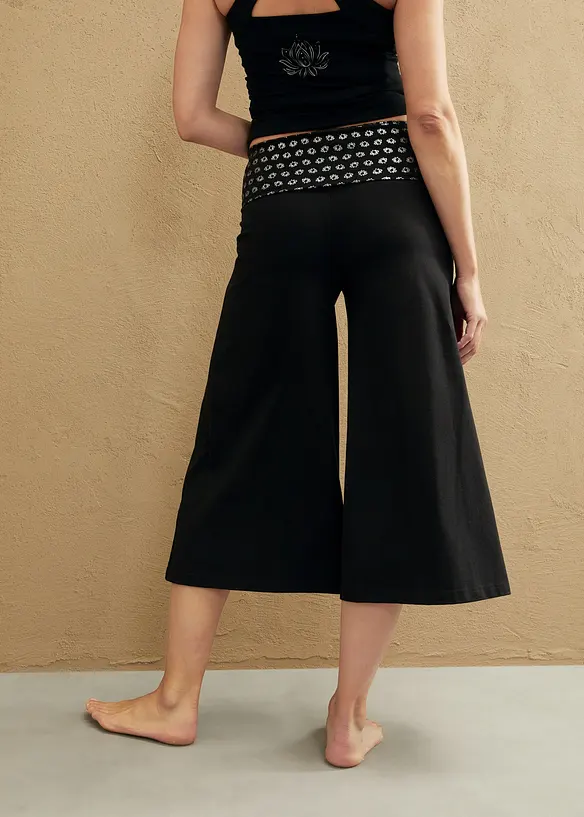 Loungewear Shirt-Hose mit Bequembund, wadenlang, bonprix