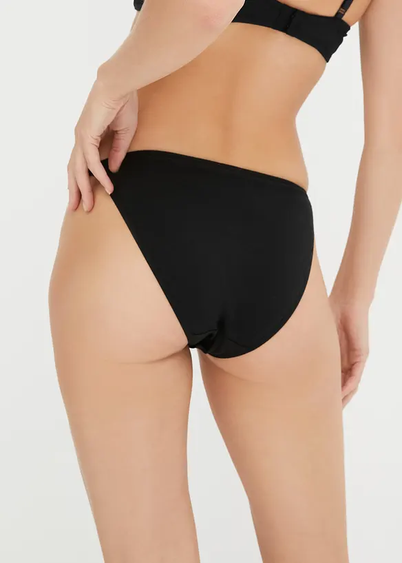 Tanga Minislip mit Bio-Baumwolle (5er Pack), bonprix