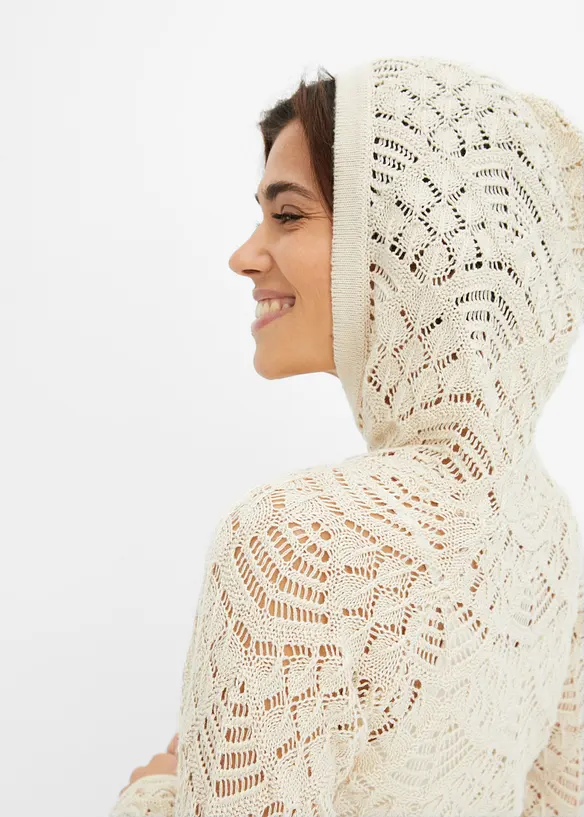 Pull en maille ajourée, bonprix