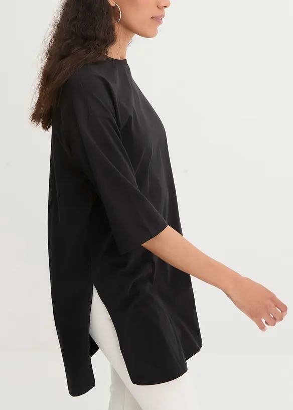 Oversize-Longshirt aus reiner Bio-Baumwolle, bonprix