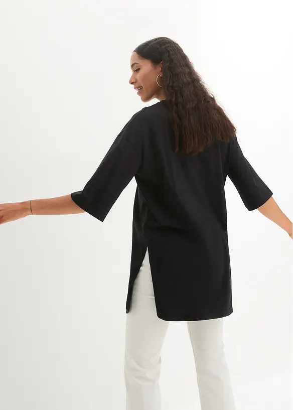 Oversize-Longshirt aus reiner Bio-Baumwolle, bonprix