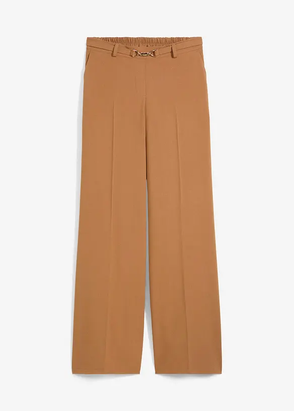 Pantalon large avec ceinture décorative, bonprix