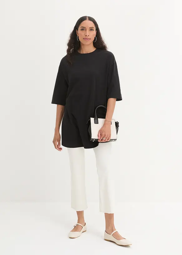 Oversize-Longshirt aus reiner Bio-Baumwolle, bonprix