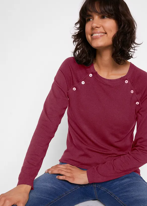 Pull de grossesse et d&rsquo;allaitement en fine maille, bonprix