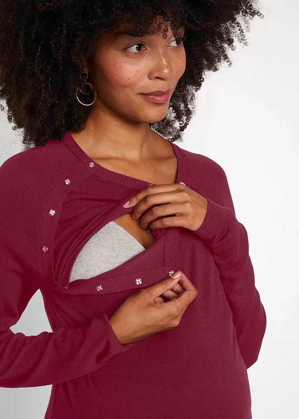 Pull de grossesse et d’allaitement en fine maille, bonprix