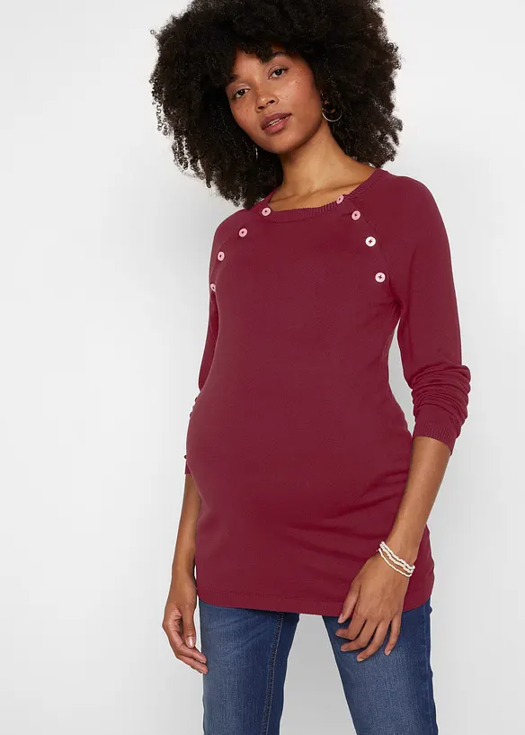Pull de grossesse et d’allaitement en fine maille, bonprix