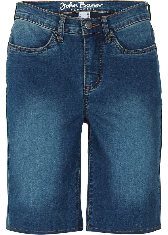 Short en jean super extensible, bonprix