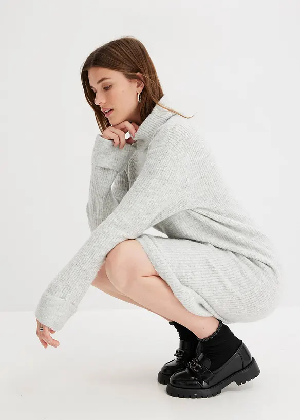 Robe en maille côtelée, bonprix