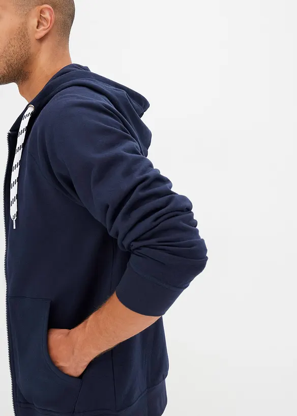 Sweat zippé à capuche, bonprix
