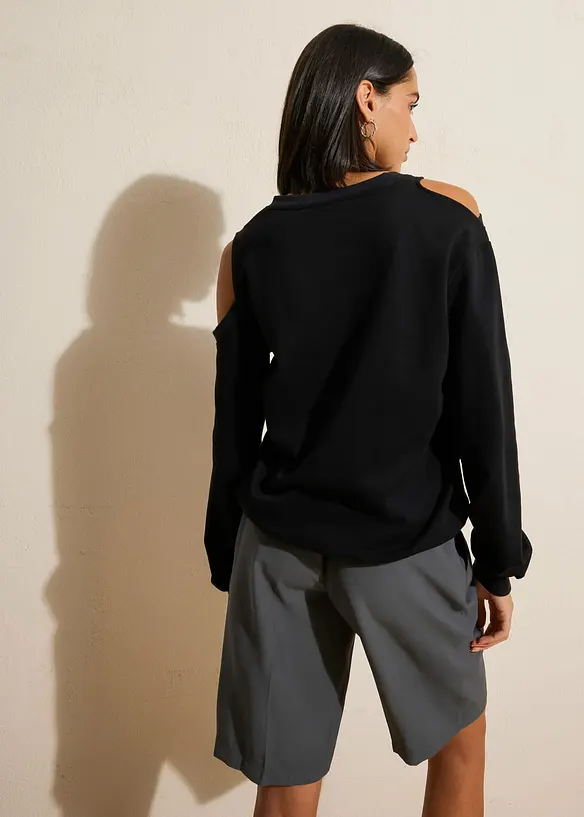 Sweat oversize à imprimé fleuri, bonprix