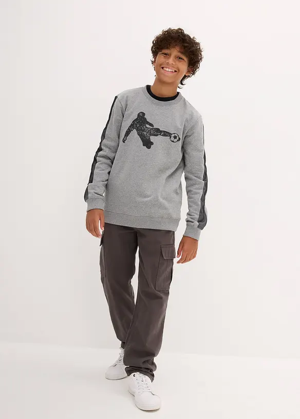 Sweatshirt aus weichem Baumwoll-Mix, bonprix