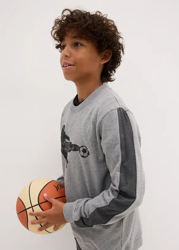 Sweatshirt aus weichem Baumwoll-Mix, bonprix