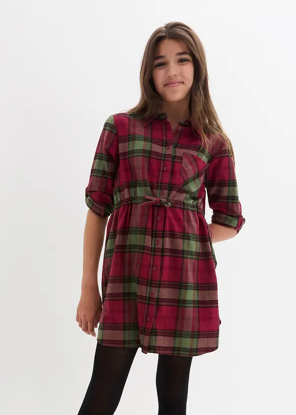 Blusenkleid aus Flanell, bonprix