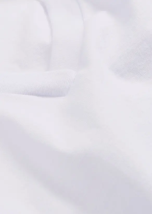 Weites Long-Shirt mit V-Ausschnitt, Kurzarm (5er Pack), bonprix