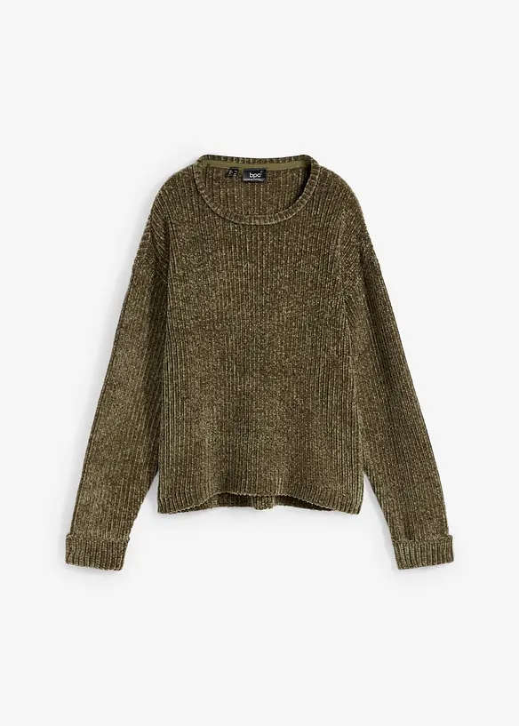 Oversize-Pullover aus weichem Chenille, bonprix