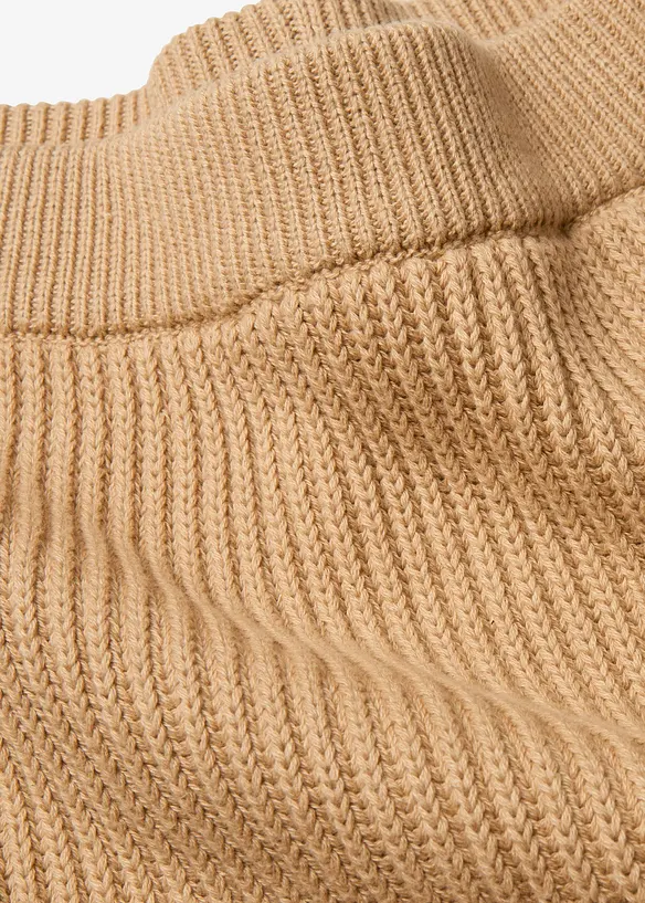 Mini-jupe en maille en coton, bonprix
