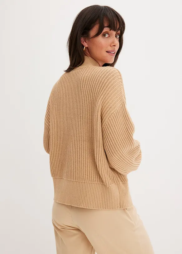 Oversize-Pullover aus reiner Baumwolle, bonprix