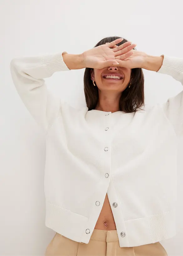 Blouson en maille 100% coton, bonprix