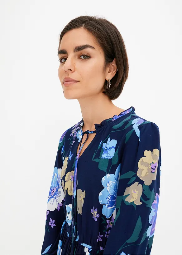 Midikleid aus fließender Viskose, bonprix