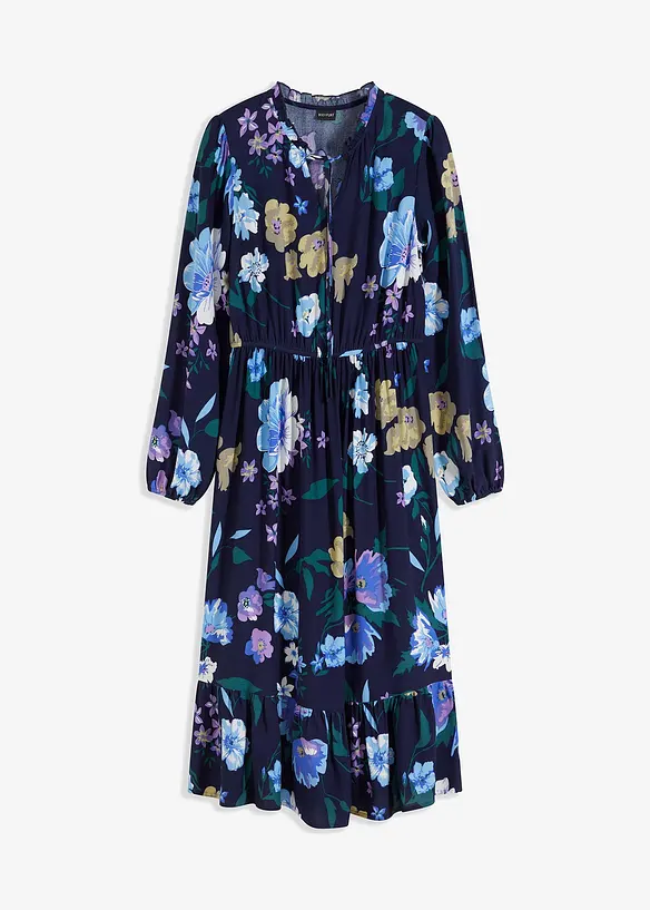 Midikleid aus fließender Viskose, bonprix