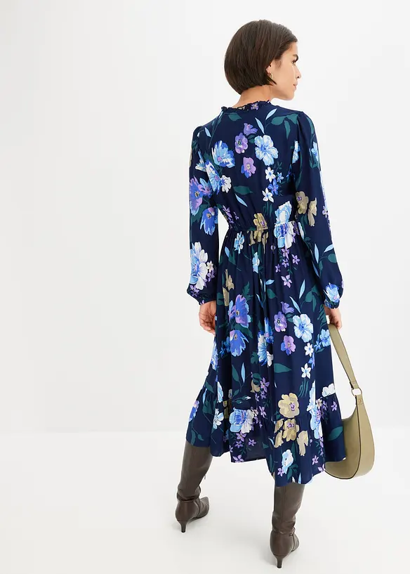Midikleid aus fließender Viskose, bonprix