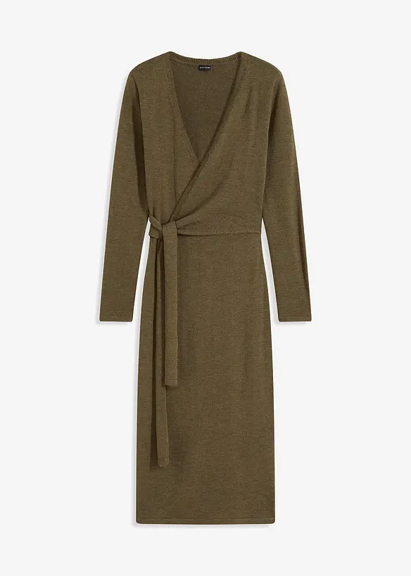Robe en maille midi, bonprix