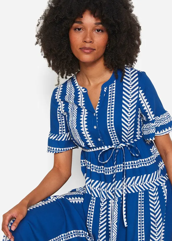 2-in-1 Umstands- und Stillkleid aus fließender Viskose, bonprix