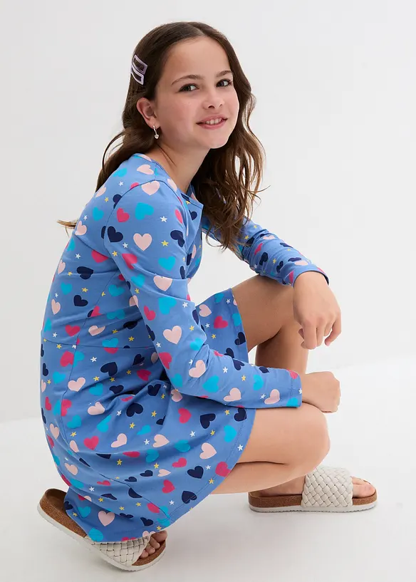 Jerseykleid aus reiner Bio-Baumwolle, bonprix