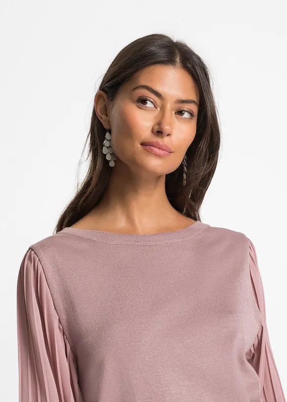 Pull fluide en fine maille de viscose mélangée, bonprix