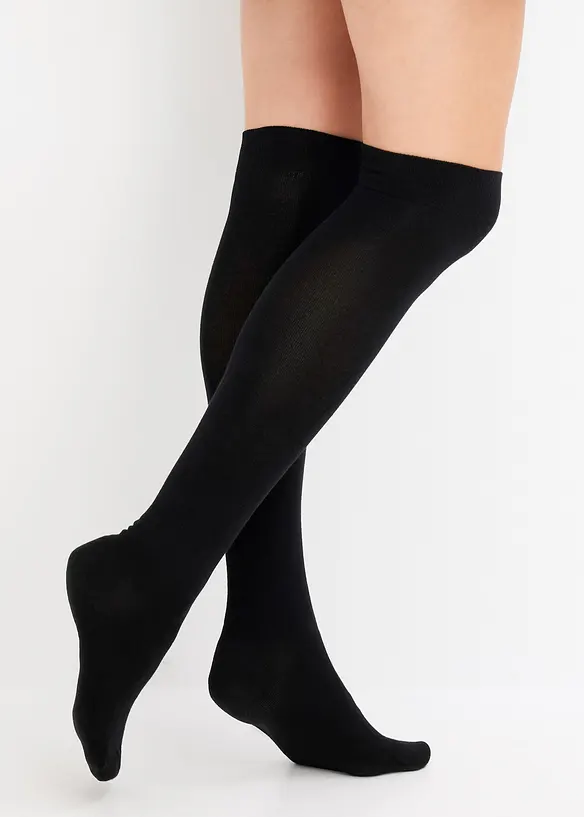 Overknee Strümpfe aus Modal (3er Pack), bonprix