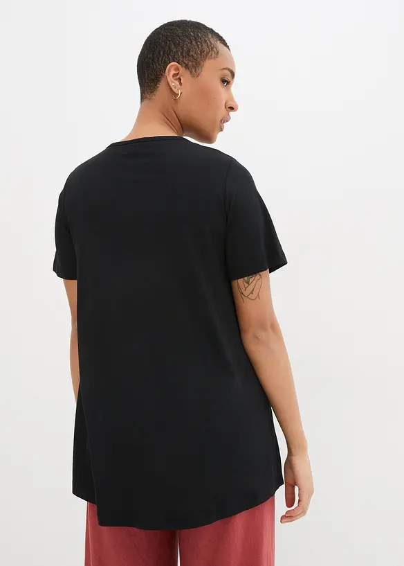 T-Shirt in A-Linien-Form, kurzarm, bonprix