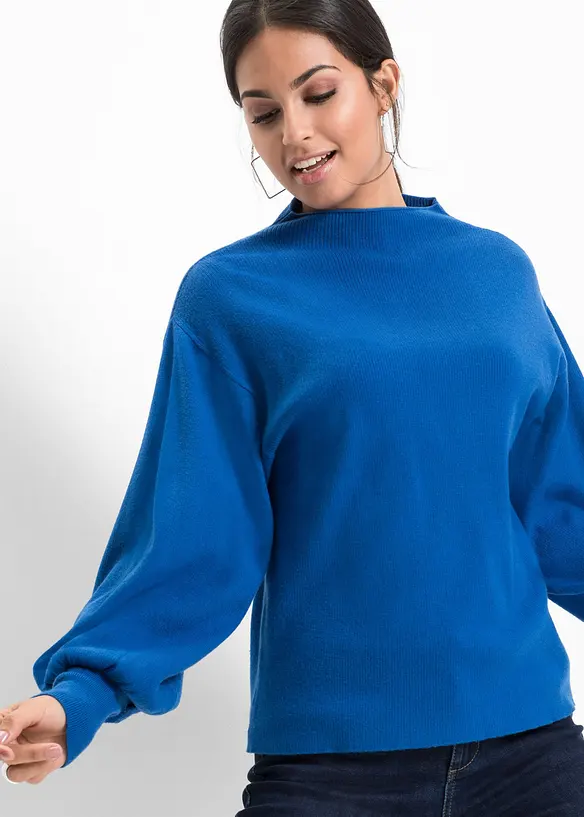 Strickpullover mit Ballonärmeln, bonprix