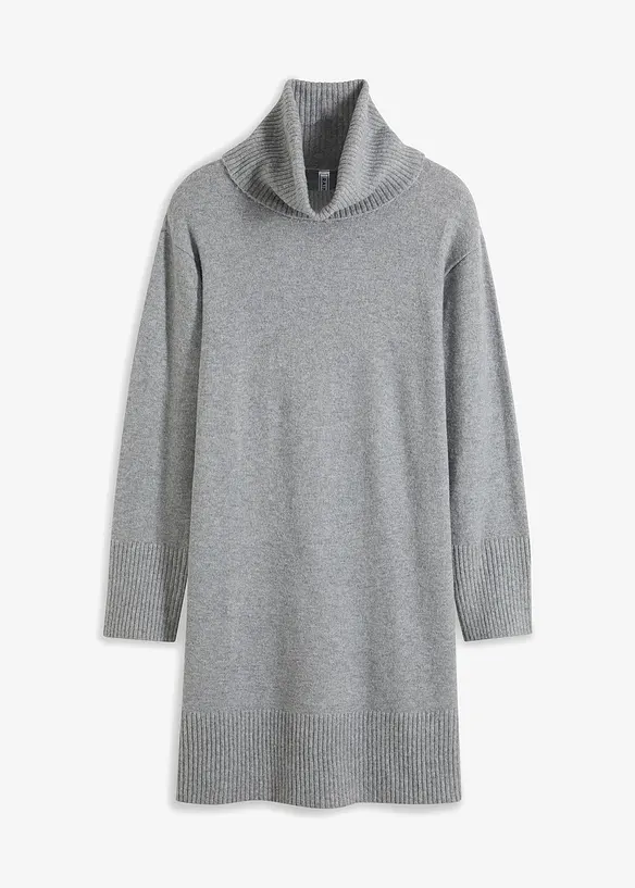 Robe en maille à col roulé, bonprix