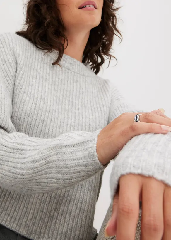 Pull en grosse maille contenant de la laine, bonprix