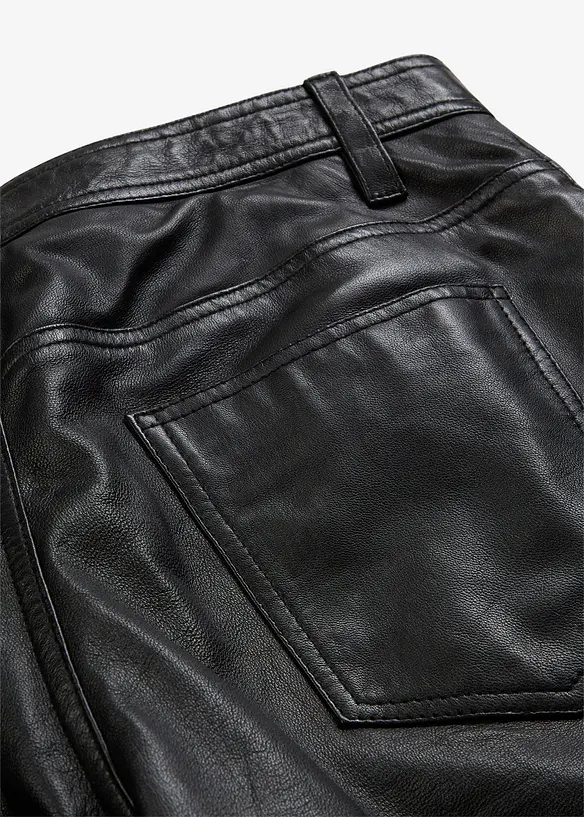 Pantalon en cuir nappa d'agneau, bonprix