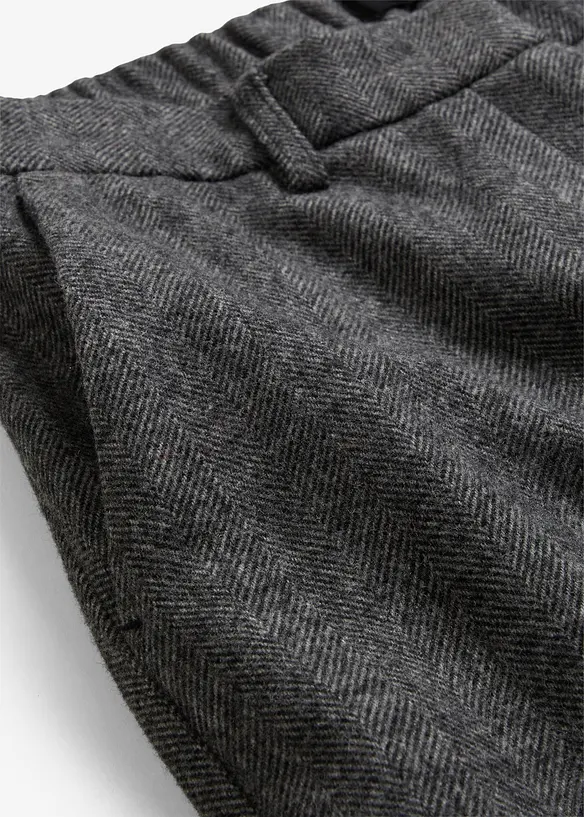 Wollhose mit Fischgratmuster, bonprix