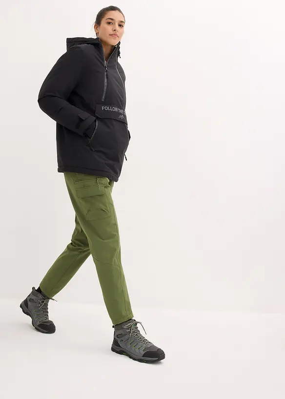 Veste technique imperméable à enfiler avec doublure polaire, bonprix