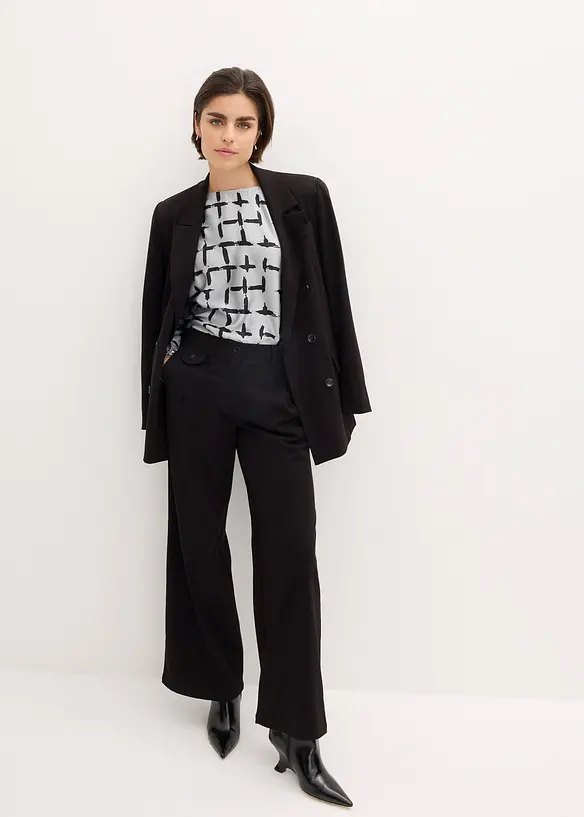 Pantalon large à pinces, bonprix
