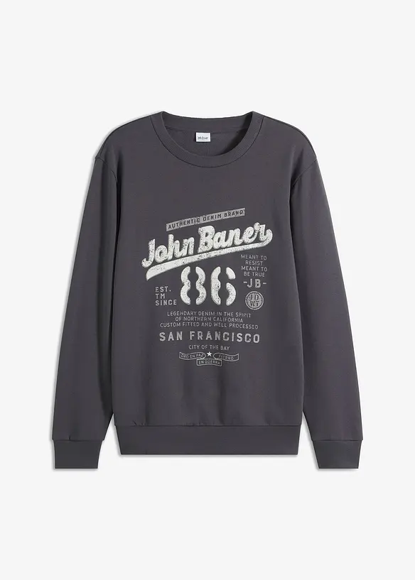 Sweat doux en coton mélangé, bonprix