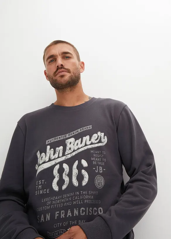 Sweat doux en coton mélangé, bonprix