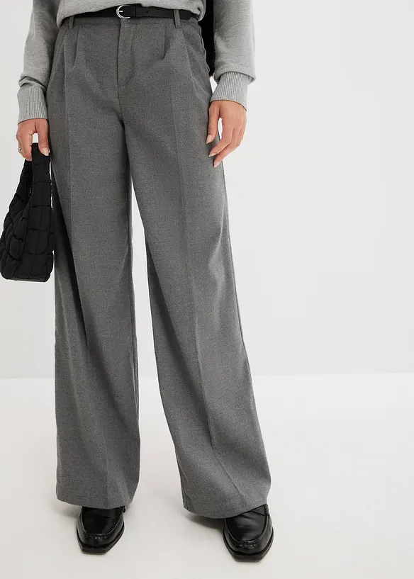 Pantalon large à pinces, bonprix