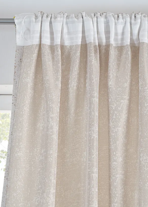 Jacquard Vorhang mit Glanzeffekt (1er Pack), bonprix