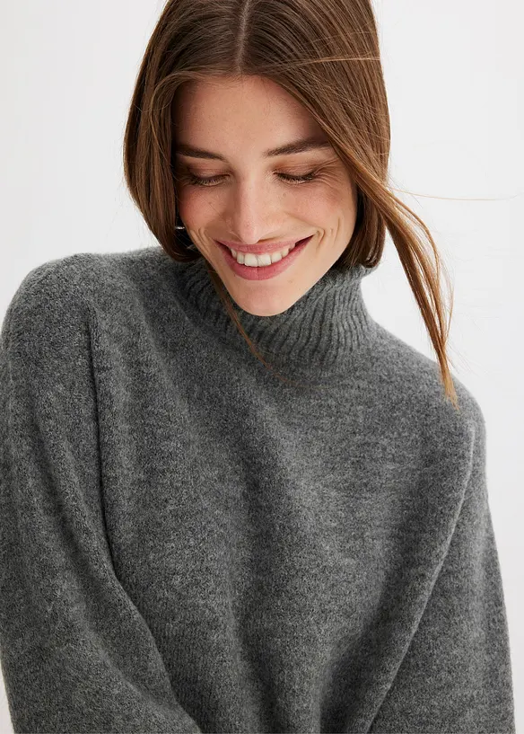 Robe pull fendue sur le côté, bonprix