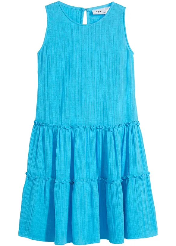 Midikleid aus luftigem Musselin, bonprix