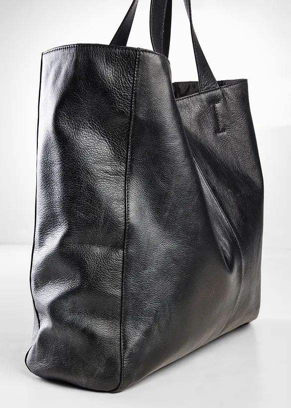 Cabas XXL en cuir, bonprix