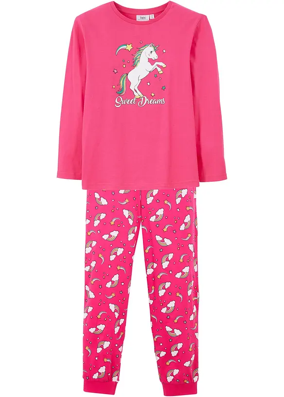 Pyjama aus reiner Bio-Baumwolle (2-tlg. Set), bonprix