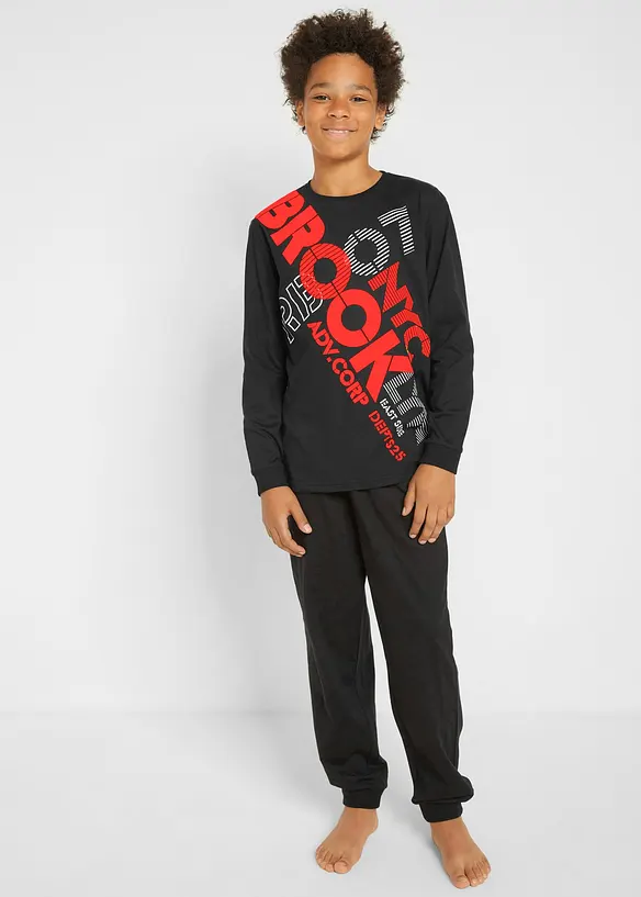 Pyjama aus reiner Bio-Baumwolle (2-tlg. Set), bonprix