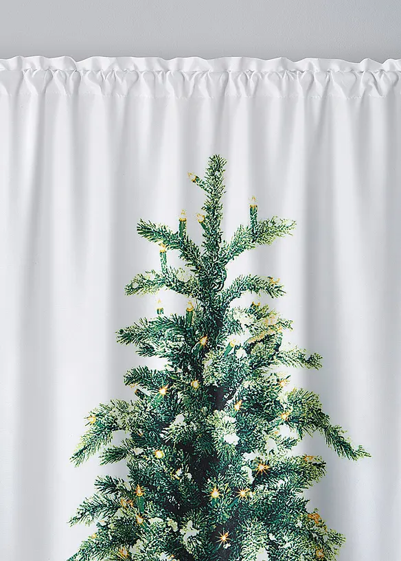 Vorhang mit Tannenbaum Druck (1er Pack), bonprix