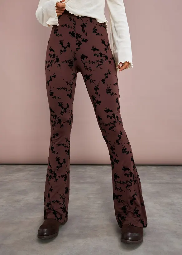 Legging évasé doux, bonprix